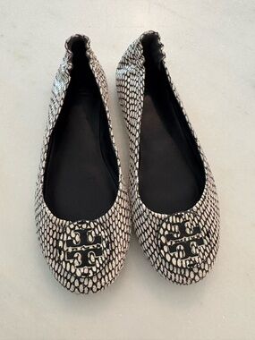 Tory Burch NWOT King Cobra Minnie Travel Ballet Flat size 9